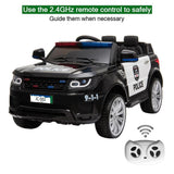 Police SUV 12V Electric Ride-On Car for Kids with Adjustable Speed and Remote Control