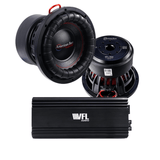 Power Pack: 2 XFL 10” Subwoofers + VFL Stealth 5500.1D Amplifier Bundle