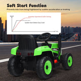 Power Up Your Child's Playtime with the Large Capacity Battery-Powered Ride-On Tractor and Trailer Set from Topbuy