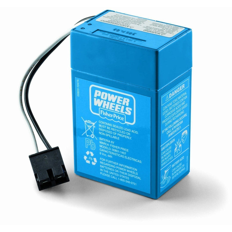 Power Wheels 6 Volt Blue Battery Pack - 2 Pack (00801-1457, 00801-1900)