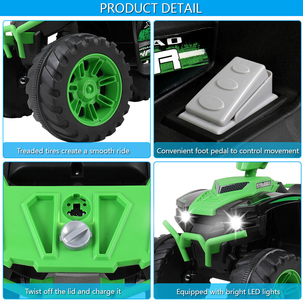 Powerful Dual Drive 12V7AH*1 Battery ATV - No Remote Control Required