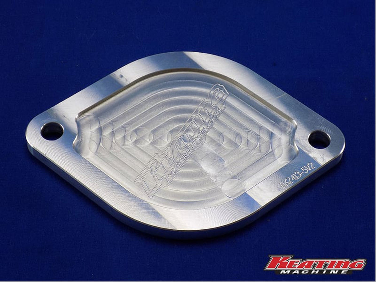 Keating Machine 062413-5V2 Power Steering Pump Block Off, 1989-2002 Dodge Ram 5.9L Cummins Keating Machine