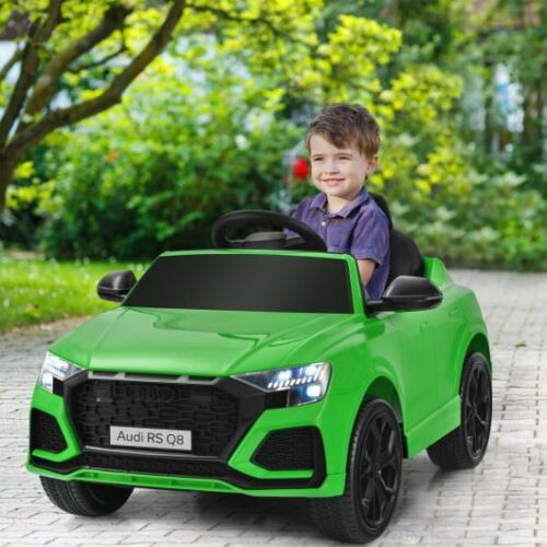 Premium 12 V Audi Q8 Kids Car with Remote Control - Green