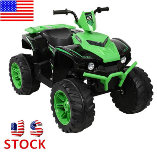 Premium 12V Dual Drive Electric Ride-On Car with LED Lights for Kids