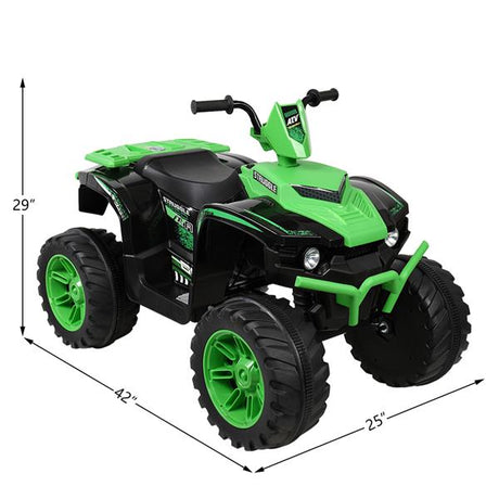 Premium 12V Dual Drive Electric Ride-On Car with LED Lights for Kids