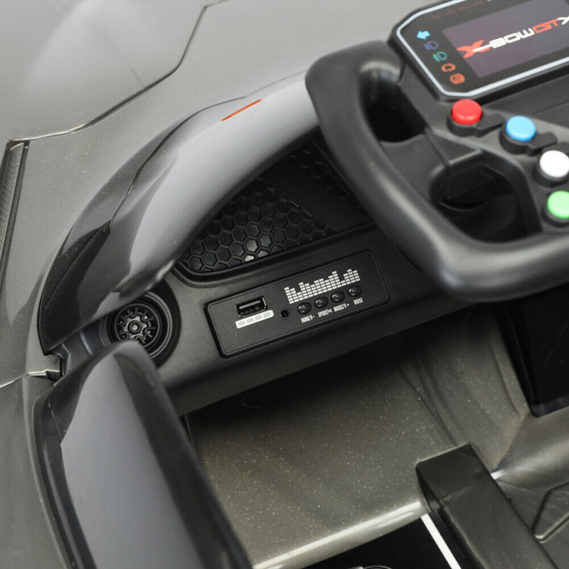 Premium 12V Electric Kids Ride On Car with Remote Control & LED Lights - 3 Speed Options