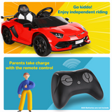 Premium 12V Electric Ride-On Car for Kids with Parental Remote Control, USB Port, LED Lights, and 3 Speed Options