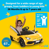 12V Electric Ride-On Car with LED Lights, MP3 Player, and Remote Control for Kids - 1 Seat Truck Toy with Wheels