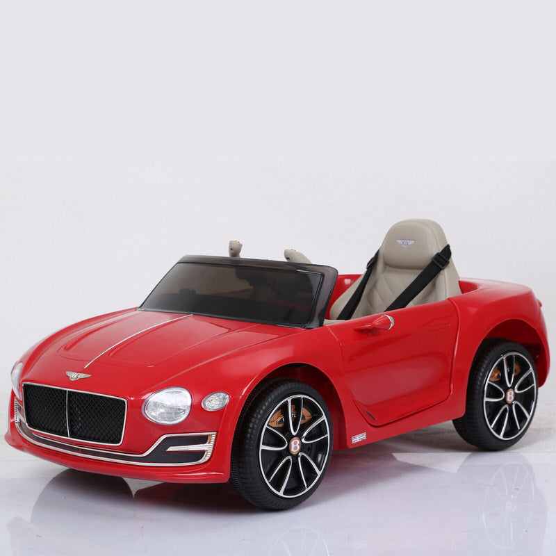 Premium 12V Kids Ride-On Car with Leather Seat and Battery Power - Bentley Inspired Design
