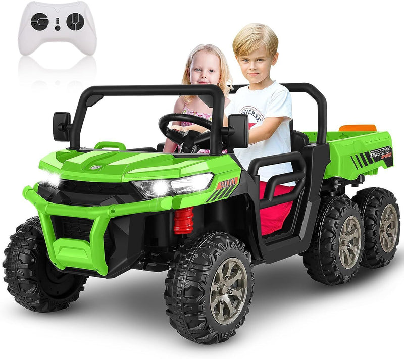 24V 4WD Kids Electric Car with Remote Control and Dump Bed - 2 Seater Ride-On Vehicle