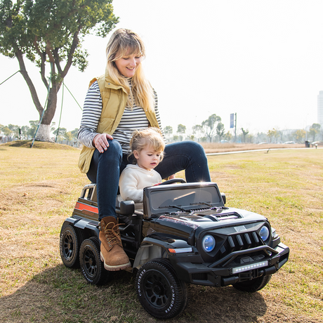 Premium 2-Seater Electric Ride-On Car for Kids with Remote Control - 24V Power and 6 Wheels