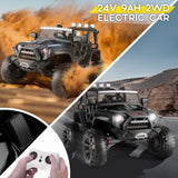 Premium 24V 2-Seater Kids Electric Car with 2x200W Motors, 4-Wheel Drive, LED Lights, and Remote Control