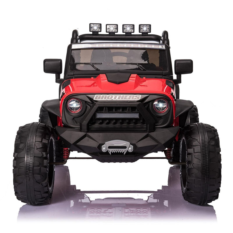 24V Electric Ride-On Car for Kids with Remote Control, LED Lights, and Bluetooth - 3 Speed Options