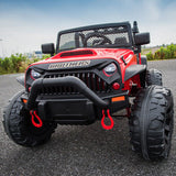 Premium 24V Kids Electric Jeep with Remote Control, LED Lights, MP3, and USB