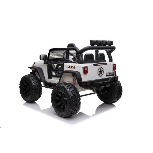 Premium 24V Kids Electric Jeep with Remote Control, LED Lights, MP3, and USB