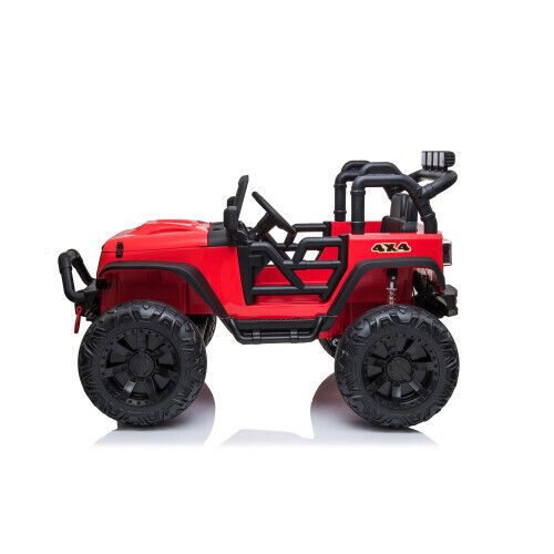 Premium 24V Kids Electric Jeep with Remote Control, LED Lights, MP3, and USB