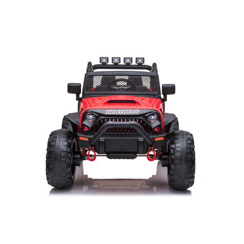 Premium 24V Kids Electric Jeep with Remote Control, LED Lights, MP3, and USB
