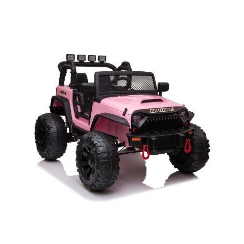 Premium 24V Kids Electric Jeep with Remote Control, LED Lights, MP3, and USB