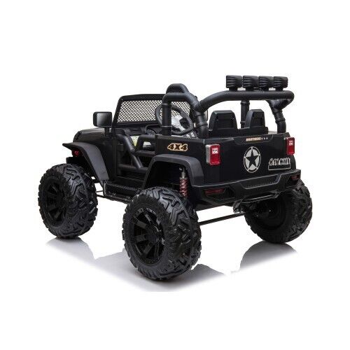 Premium 24V Kids Electric Jeep with Remote Control, LED Lights, MP3, and USB