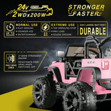 Premium 24V Ride On Truck for Kids with Parental Remote Control - New and Improved Model