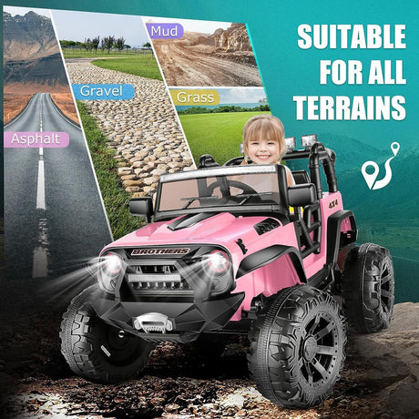 24V 2x200W Electric Ride-On Car for Kids with Remote Control - 2 Seater