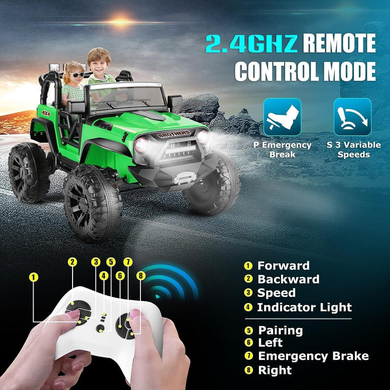24V 2x200W Electric Ride-On Car for Kids with Remote Control - 2 Seater