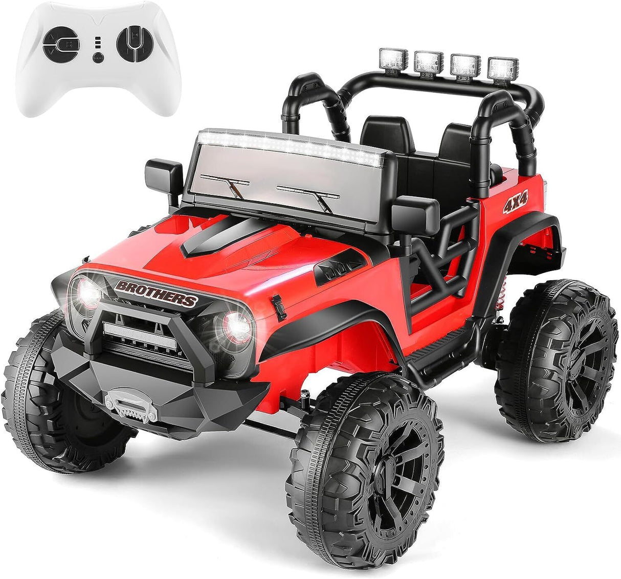 Electric 2-Seater Ride On Car for Kids with Remote Control - 24V 2x200W 2WD Toy Vehicle