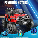 Electric 2-Seater Ride On Car for Kids with Remote Control - 24V 2x200W 2WD Toy Vehicle