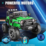 Electric 2-Seater Ride On Car for Kids with Remote Control - 24V 2x200W 2WD Toy Vehicle