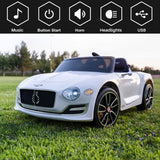 Premium Bentley Style Kids Electric Ride On Car with 2.4G Remote Control - Safe and Fun Toy for Children