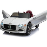 Premium Bentley Style Kids Electric Ride On Car with Remote Control - White