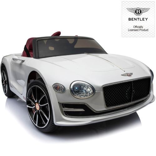 Premium Bentley Style Kids Electric Ride On Car with Remote Control - White