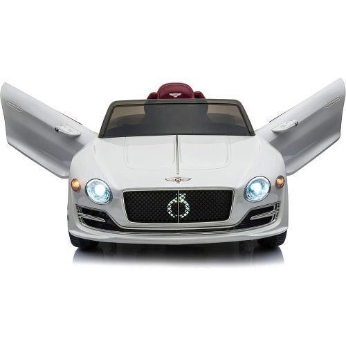 Premium Bentley Style Kids Electric Ride On Car with Remote Control - White