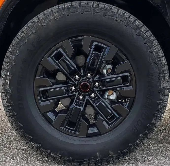 Premium Cast Black Vinyl  Decal Overlays for 2022-2023 Frontier 17" Pro4X Wheels TVD Vinyl Decals