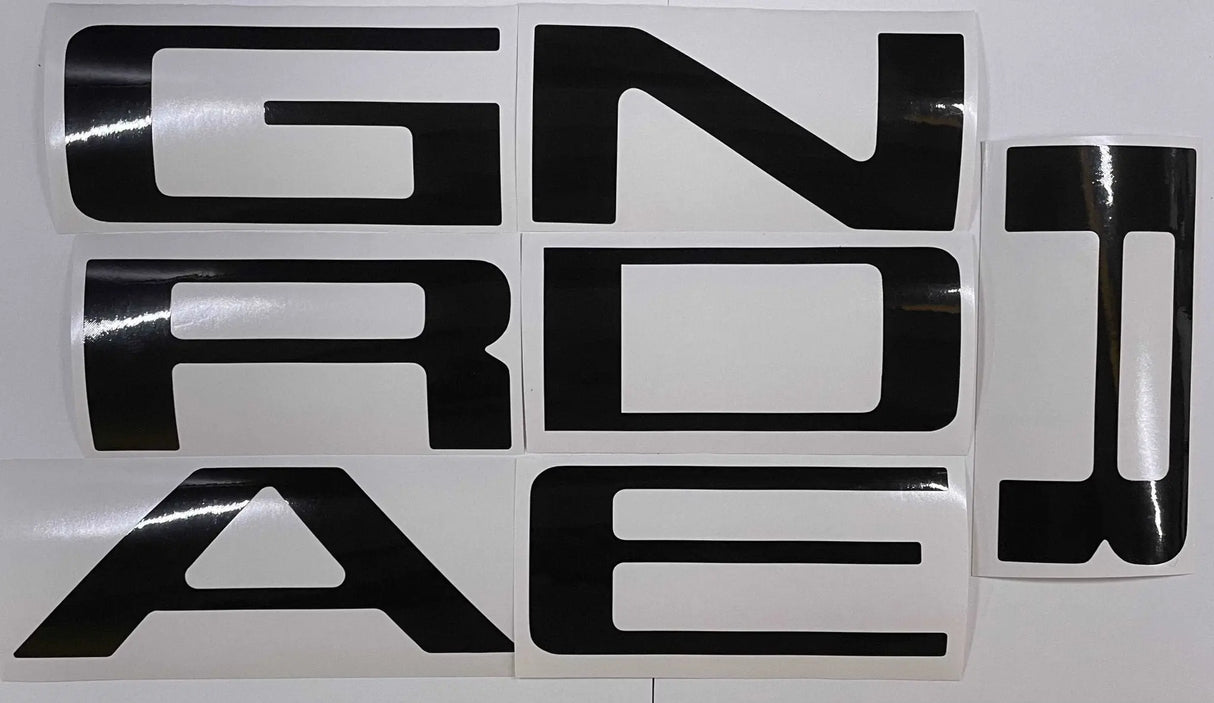 Premium Cast Vinyl Decal Letter Inserts for 2019-2026 Ranger Tailgate TVD Vinyl Decals