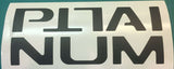 Premium Cast Vinyl Decal Letter Inserts for 2017-2024 F-250/F-350 PLATINUM Tailgate TVD Vinyl Decals