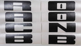 Premium Cast Vinyl Decal Letter Inlays for 2020-2026 Bronco/Bronco Sport Grille TVD Vinyl Decals