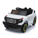 Premium White Electric Stroller with Single 35W Motor and 6V7AH Battery for Normal Music Experience