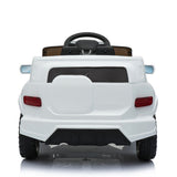 Premium White Electric Stroller with Single 35W Motor and 6V7AH Battery for Normal Music Experience