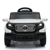 White Electric Stroller with Single 35W Motor and 6V7AH Battery for Normal Music Experience