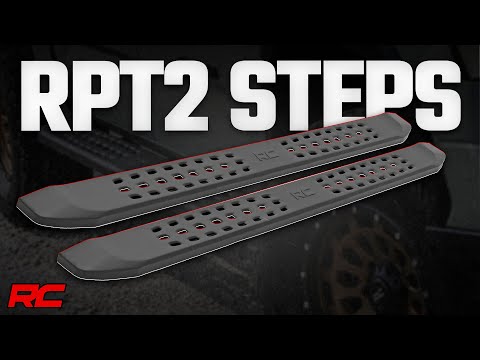 Rough Country RPT2 Running Boards Side Steps Double Cab Toyota Tacoma 2WD 4WD 2024-2026 44011