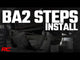 Rough Country BA2 Running Boards Side Step Bars 4-Door Ford Bronco 4WD 2021-2026 41007A