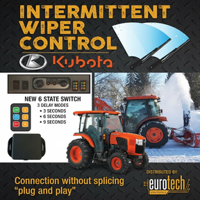 Kubota Intermittent Wiper Module — L, LX, MX, B & M4 Series Eurotech Electronics