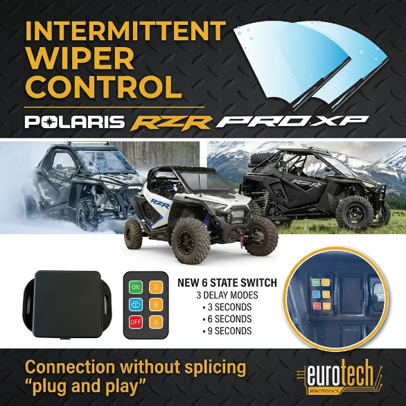 Polaris RZR/Ranger Front Wiper Intermittent Control Eurotech Electronics