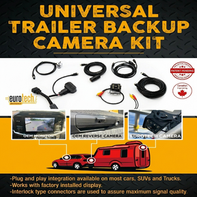 UTBCK Universal Trailer Backup Camera Kit Eurotech Electronics
