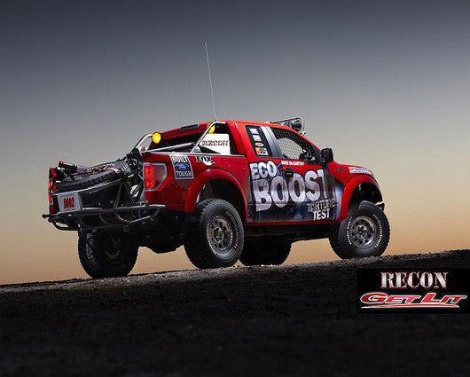 1100 Lumen Driving Light Kit 10W 6500K LEDs Black Chrome Oval Housing Clear