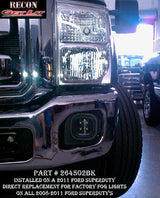 1800 Lumen Driving Light Kit 12W 6500K 4 LEDs Black Chrome Square Housing Clear
