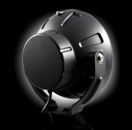 6" Round 6,250K HID Driving Light Four 6,250K LED Daytime Running Lights Chrome Internal Housing