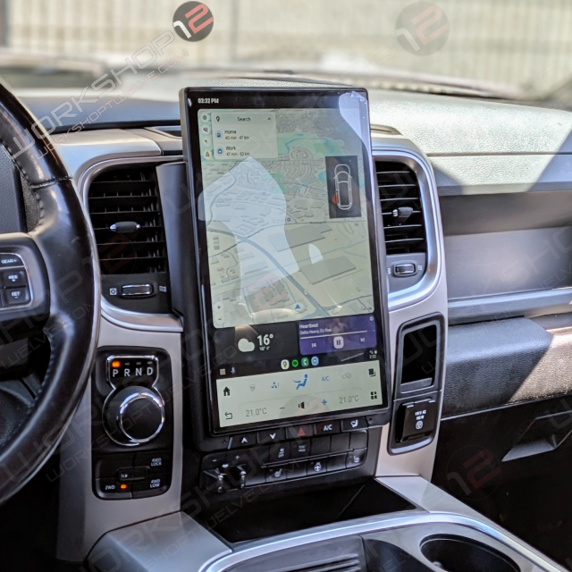 14.4" Dodge RAM 2014-2023 Workshop 12 Tesla-Style Screen Workshop 12