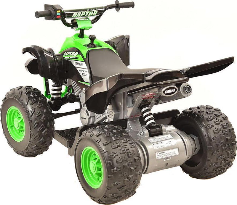 Raptor ATV 12V Battery-Powered Ride-On with Custom Graphics and Sound Effects - Suitable for Ages 3 and Up